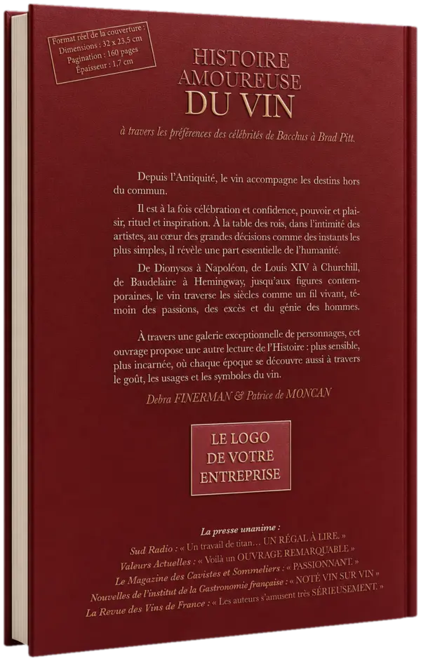 Quatrième de couverture avec l’emplacement du logo de votre entreprise